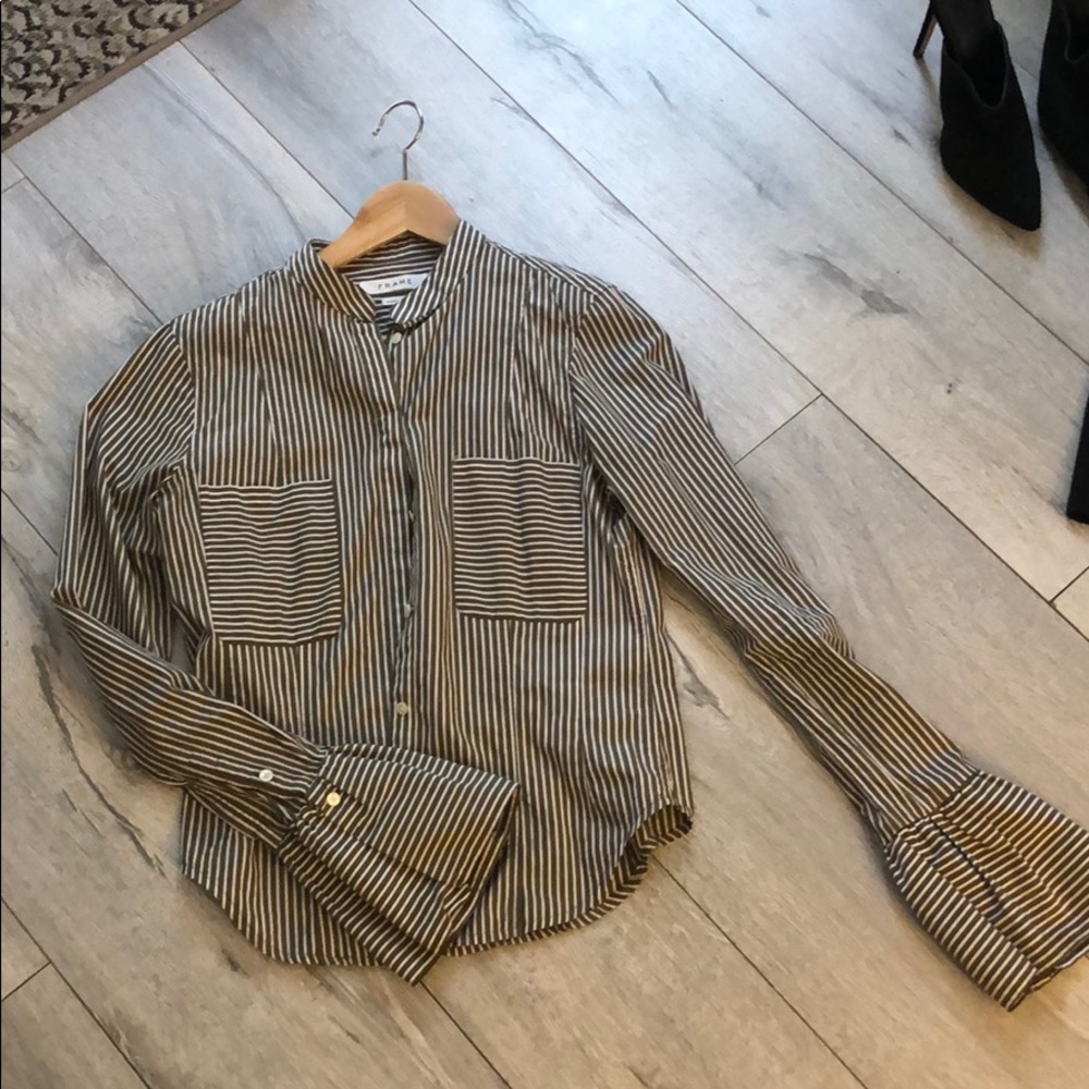 Frame striped blouse.